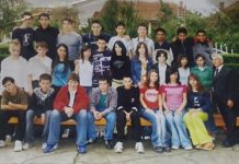 Наставникот Никола со своето одд.